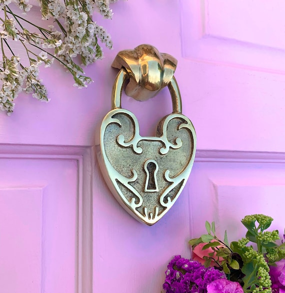 Brass Door Knocker | Available in 5 colour finishes | Unique Design | Handmade from recycled brass | Unique front door hardware