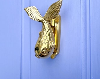Fish Door Knocker: Made from solid Brass | Available in 5 finishes | Coastal Home Hardware