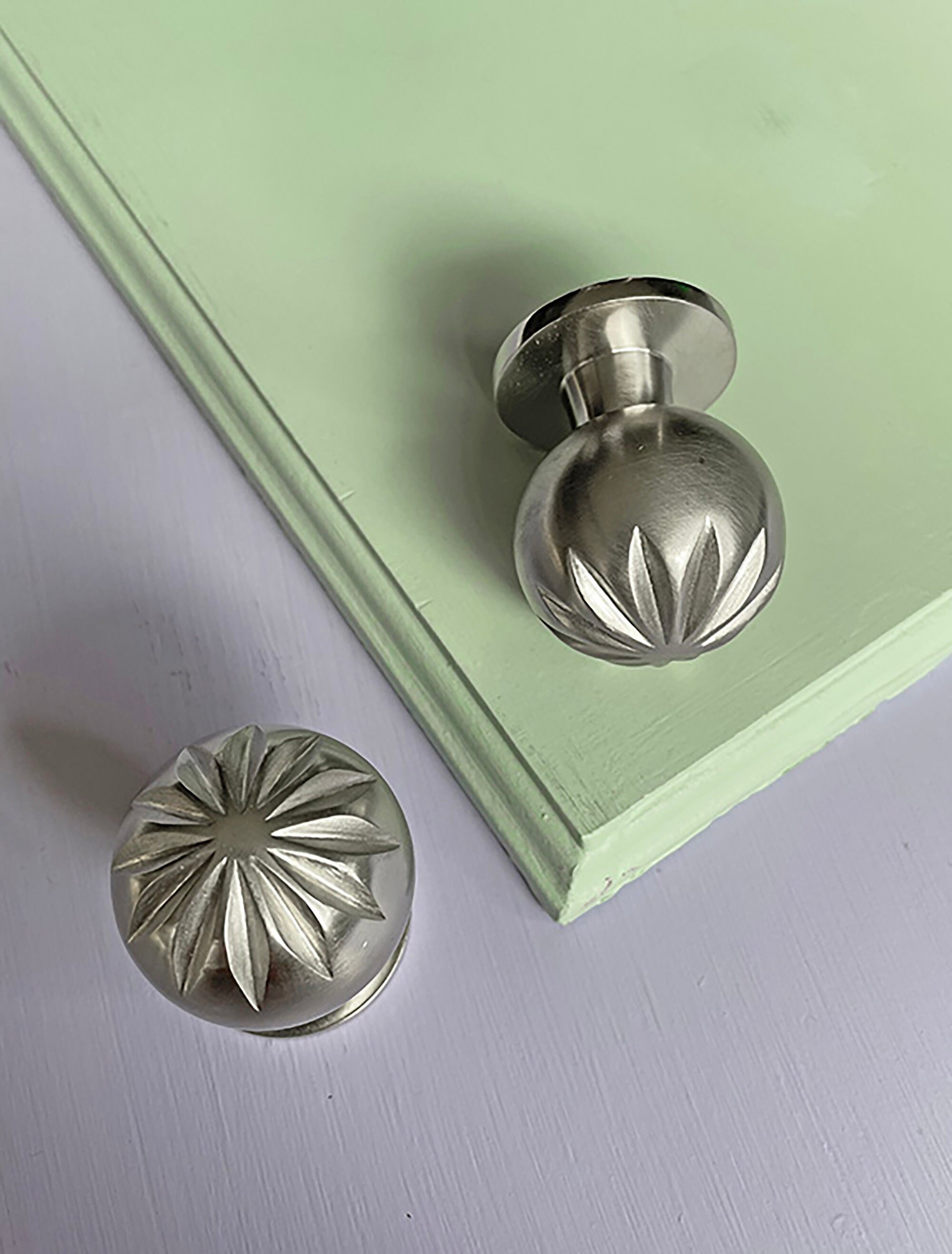 Pomo Tirador De Cerámica Pintada Para Muebles