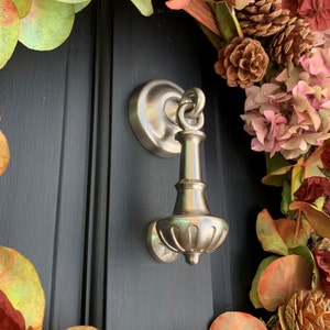 Drop Scallop Door Knocker | Available in 5 colours | Unique designs handmade from recycled brass