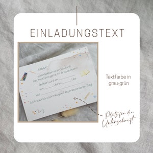 Einladungen zur Einschulung Einladungsset Schulstart zum selber ausfüllen opt. mit passenden Umschlägen Recyclingpapier Din A6 Bild 5