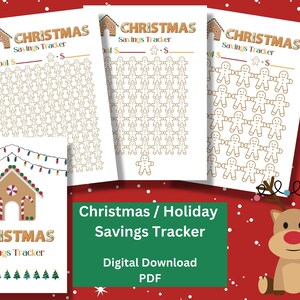 Christmas Savings Tracker Printable Pdf, A Fun Christmas Savings ...