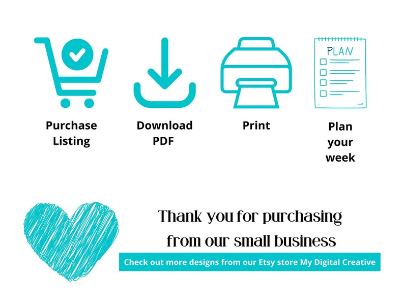 Daily Planner Printable Pdf Bundle Includes Weekly Planner Printable ...