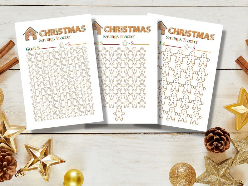 Christmas Savings Tracker Printable Pdf A Fun Christmas - Etsy