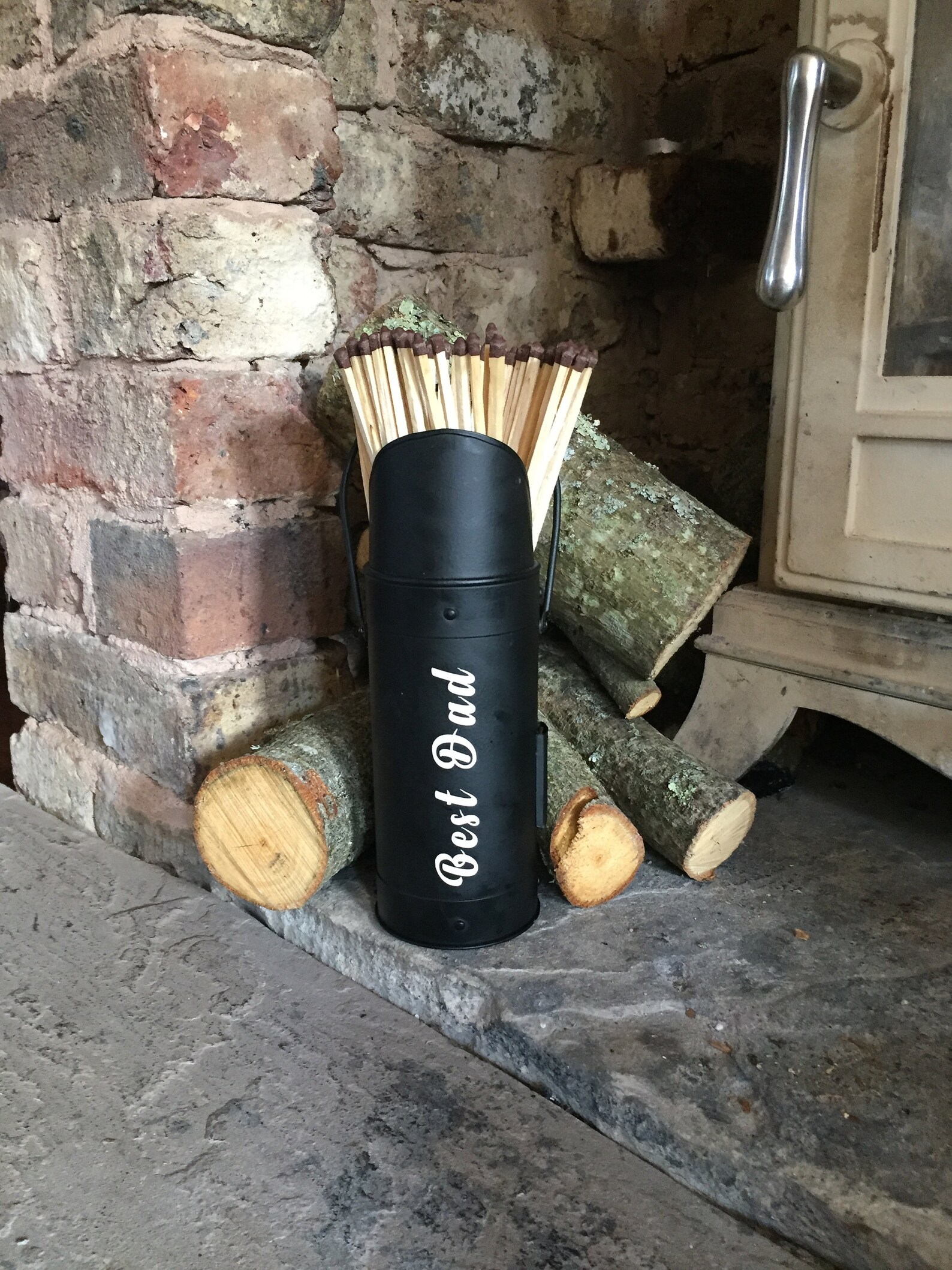 Beautiful Antique Style Long Match Holder with 60 Matches. Etsy