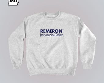 Remeron Mirtazapine Ash Gray Crewneck Sweatshirt