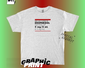 Droperidol Injection USP Ash Gray T-Shirt