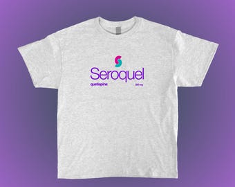 Seroquel Quetiapine 200mg Ash Gray T-Shirt