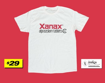 Xanax Alprazolam Tablets White T-Shirt