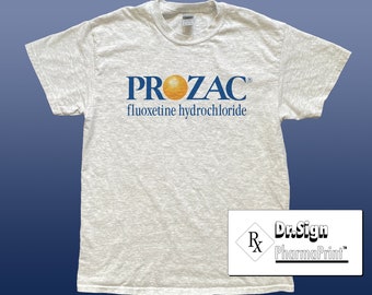 Prozac Fluoxetin Hydrochloride Aschgrau T-Shirt