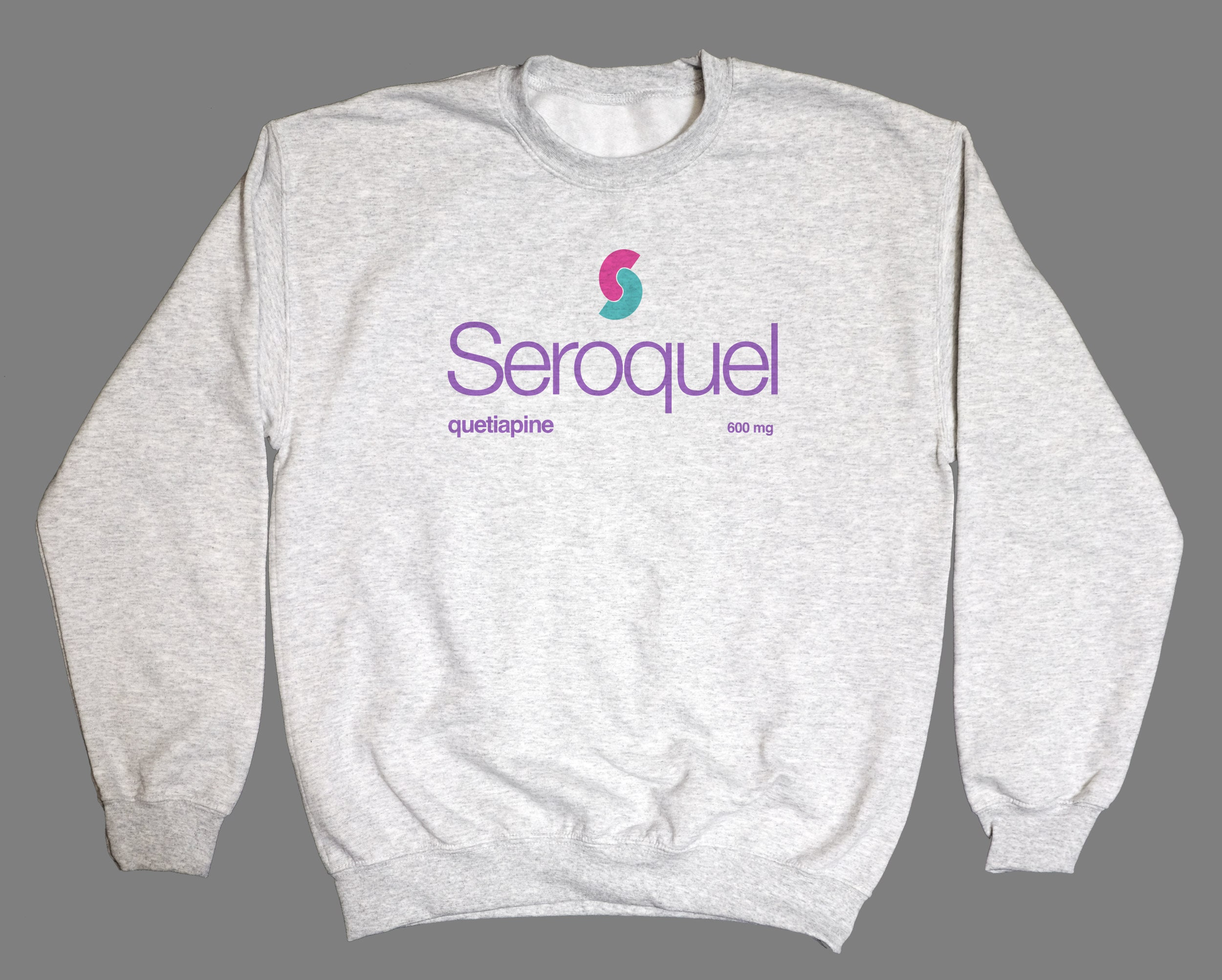 Seroquel Ash Gray Crewneck Sweatshirt - Etsy Seroquel Ash Gray Crewneck Sweatshirt - Etsy
