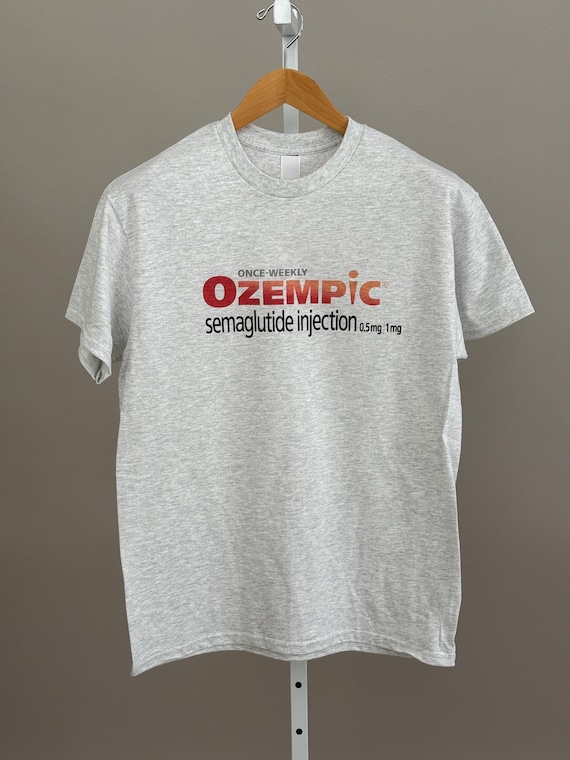 semaglutide grey Ozempic Semaglutide Injection Ash Gray T-shirt