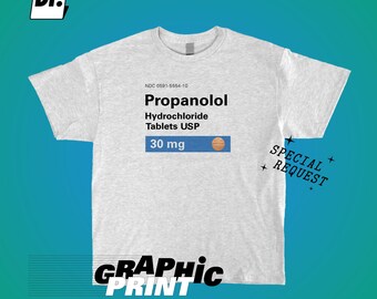 Propranolol 10mg Ash Gray T-Shirt