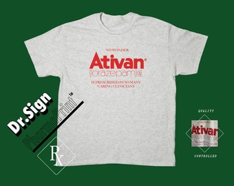 Ativan Lorazepam "No Wonder" Ash Gray T-Shirt