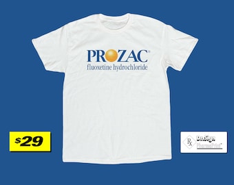 Prozac Fluoxetine Hydrochloride White T-Shirt
