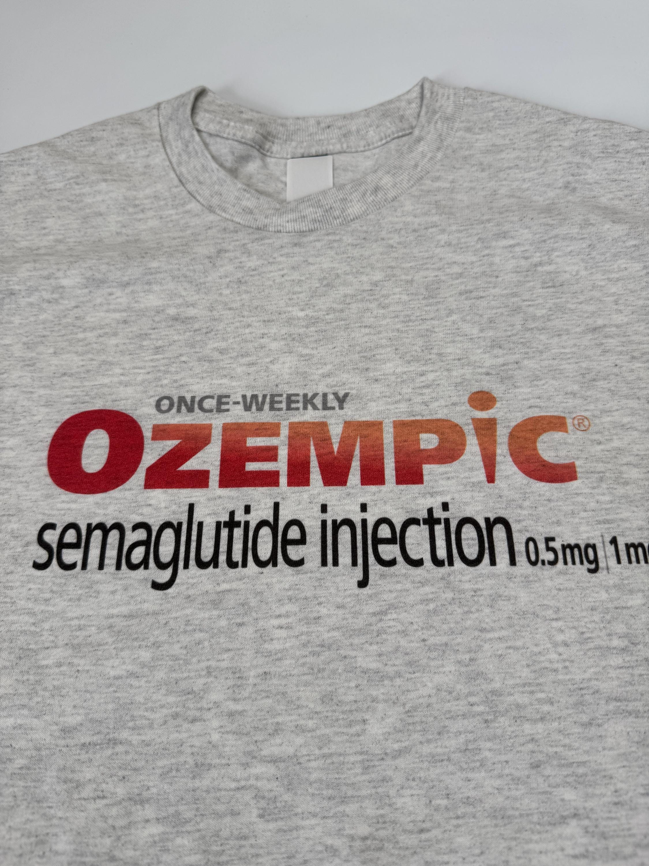 semaglutide grey Ozempic Semaglutide Injection Ash Gray T-shirt
