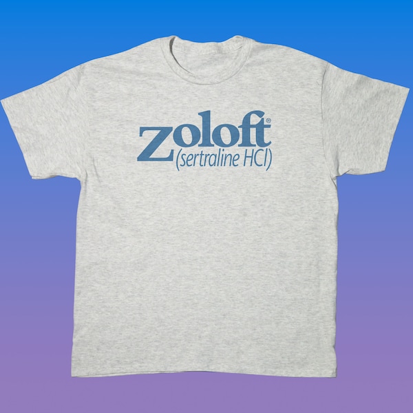 Zoloft Sertraline HCl Ash Gray T-Shirt