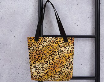 leopard skin bag