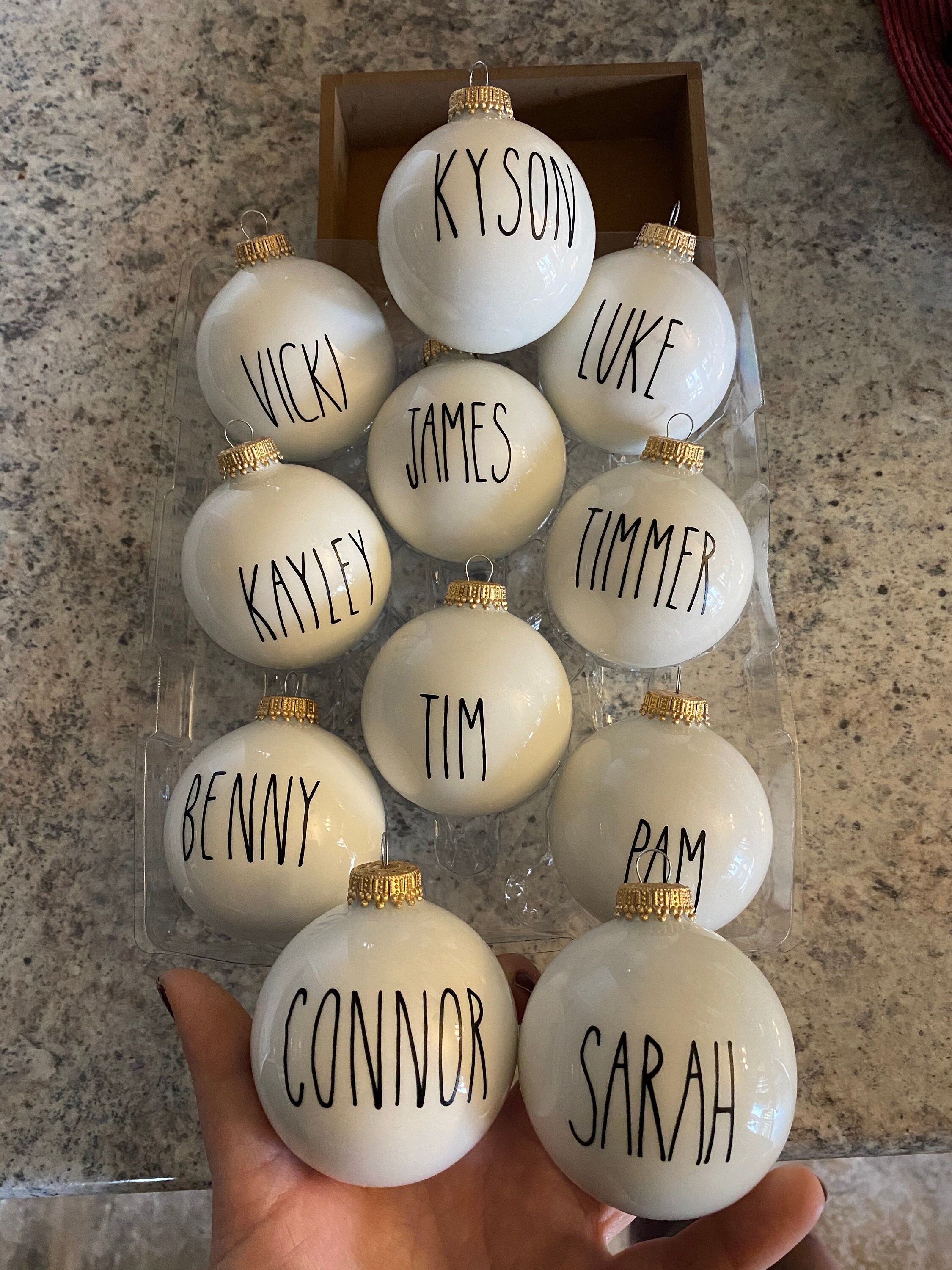 Rae Dunninspired Christmas Ornaments Etsy UK