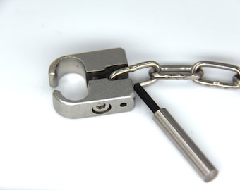 Nasenklammer, Bondage, BDSM, Minimalbondage, Naseweis, Nosefix, nosevise   - mit 200 cm Kette