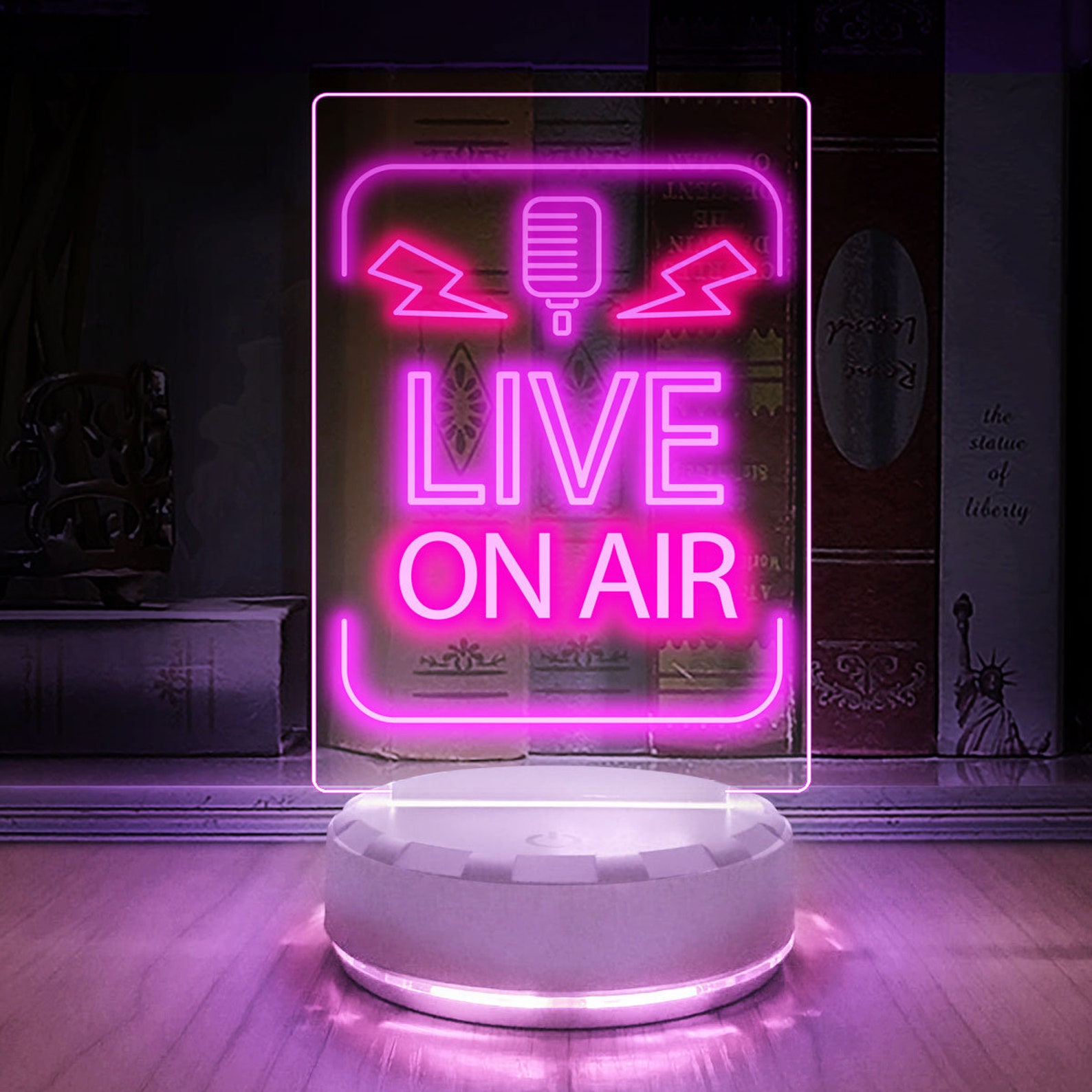 On AIR Studio-Licht - LED Schild Mit Tastensteuerung Für Streamer Und Gamer