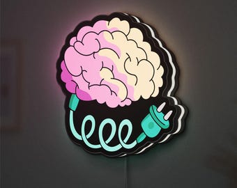 Electrical Brain LED Lightbox, Neuroscience Desk Lamp