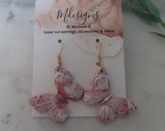 Handmade polymer clay earrings, clay earrings, pink earrings, statement earrings, gifts for her