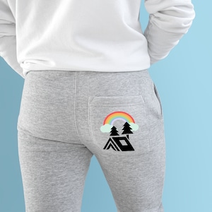 Unisex Rainbow Premium Fleece Joggers, Joggers Women, Aesthetic Joggers, Joggers Men, Streetwear Joggers Pants, Dad Gift, Girlfriend Gift