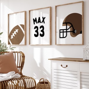 Football Wall Art, Football Nursery Prints, Football Prints, Boy Nursery Wall Art Prints, Football Boys Room Decor, Football Nursery Decor