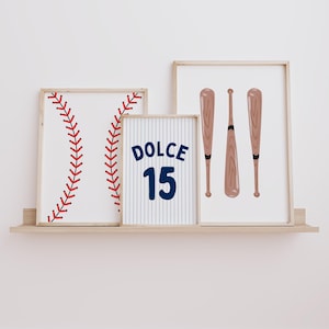 Navy Baseball Nursery Prints, Baseball Prints, Boy Nursery Wall Art Prints, Baseball Wall Art, Baseball Room Decor, Baseball Nursery Decor