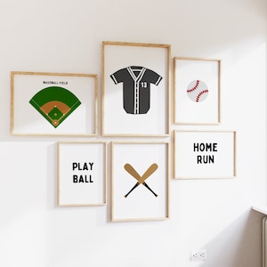 Baseball Nursery Prints, Baseball Prints, Boy Nursery Wall Art Prints, Baseball Wall Art, Baseball Boys Room Decor, Baseball Nursery Decor