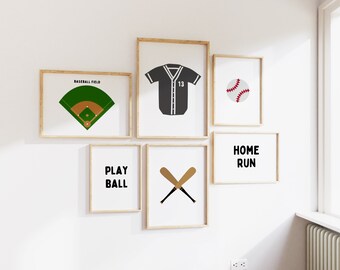 Personalized Baseball Nursery Prints: Boy Room Decor (Digital Download)