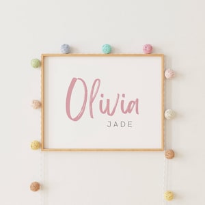 Stampa personalizzata con nome, stampa con nome boho, arte murale per la cameretta dei bambini, regalo personalizzato per neonati con nome, arte murale stampabile, decorazione murale per la cameretta dei bambini, stampabile personalizzato