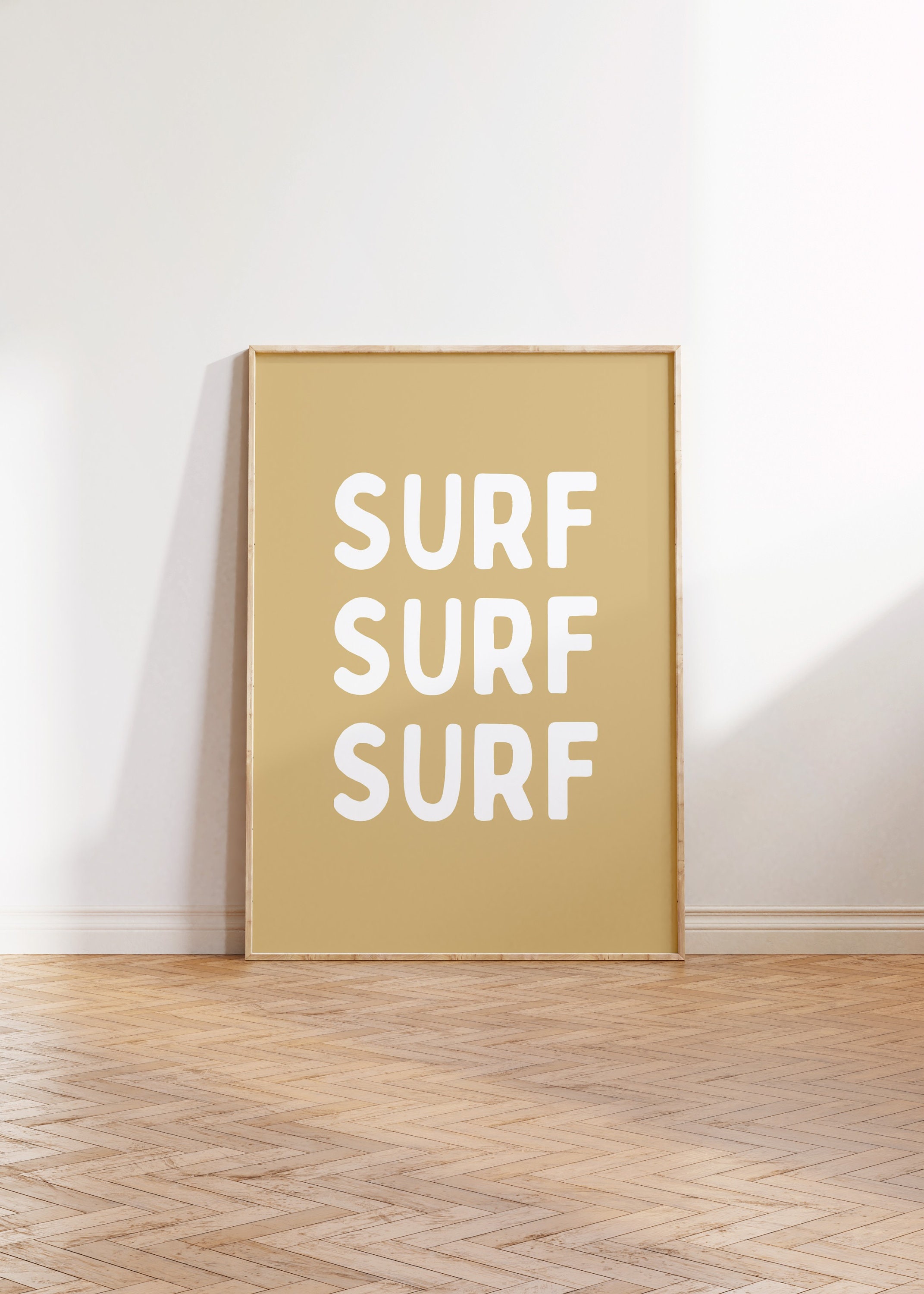 Retro Surf Prints Set of 4, Neutral Pink Blush Boho Decor