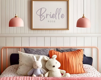 Aangepaste naamafdruk, boho-naamafdruk, kunst aan de muur kinderkamer, aangepaste naam babycadeau, afdrukbare muurkunst, wanddecoratie kinderkamer, gepersonaliseerd afdrukbaar