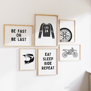 Dirt Bike Motor Cross Wall Art, Dirt Bike Nursery Prints, MX Prints, Boys Nursery Wall art, Motor Cross Boys Room Decor, MX Nursery Decor