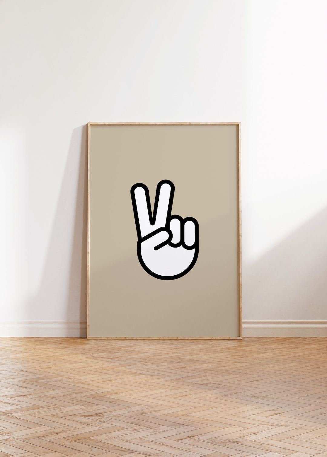 Peace Sign Printable, Peace Fingers Wall Art, Peace Hand, Kids WALL ART, Playroom Prints ...