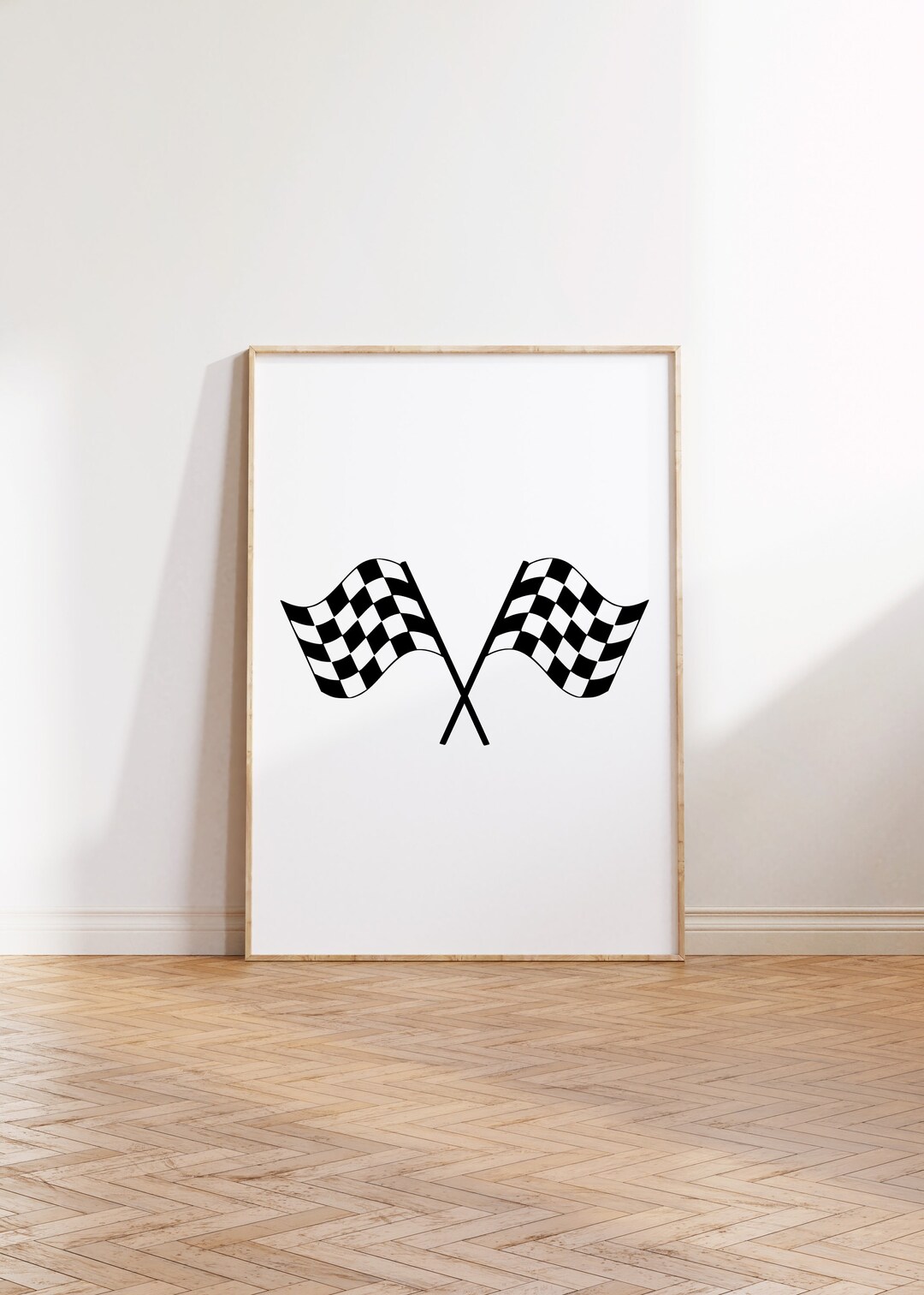 Checker Race Flags Wall Art: Boy's Room Decor (digital Download) - Etsy