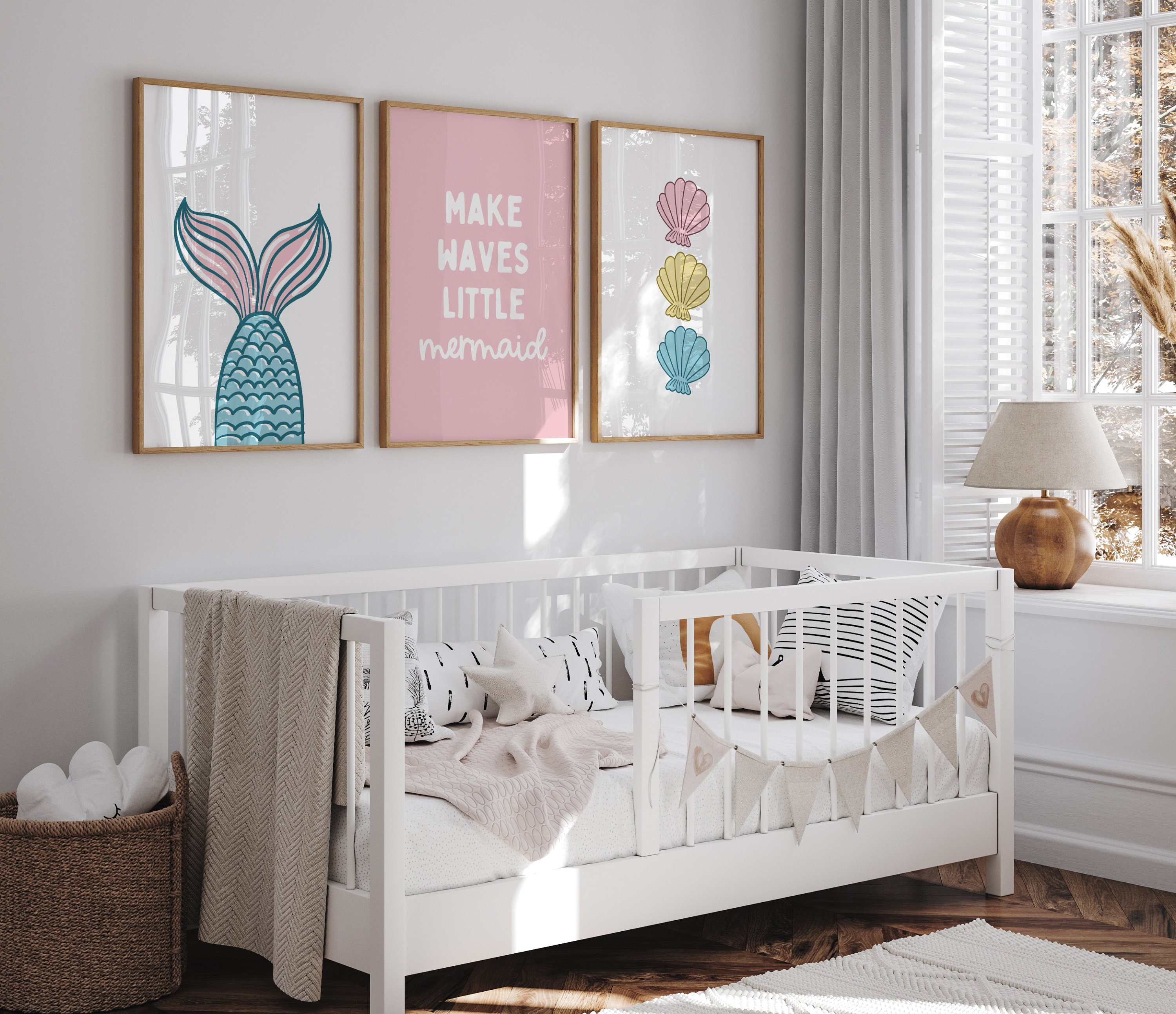 Little Girl Room Decor Mermaid Nursery Make Waves Little Mermaid