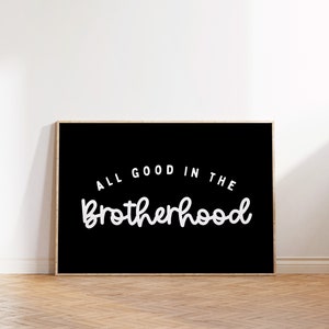 Brotherhood Quote Print: Boho Kids Room Decor (Digital Download)