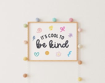 Kindness Art Print: Modern Nursery Decor (Digital Download)