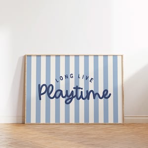 Playroom Wall Decor: Long Live Playtime Sign (Digital Download)