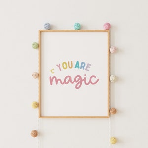 You Are Magic Girls Print, Children's Wall Art, Bedroom, Nursery ...
