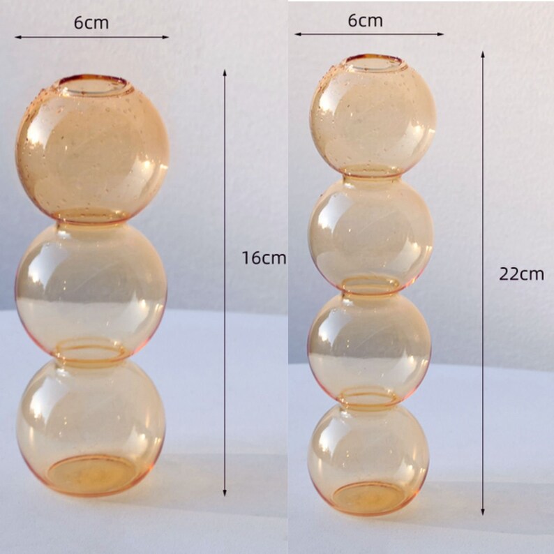 Bubble Glass Vase Nordic Colourful Glass Bubble Vase Etsy