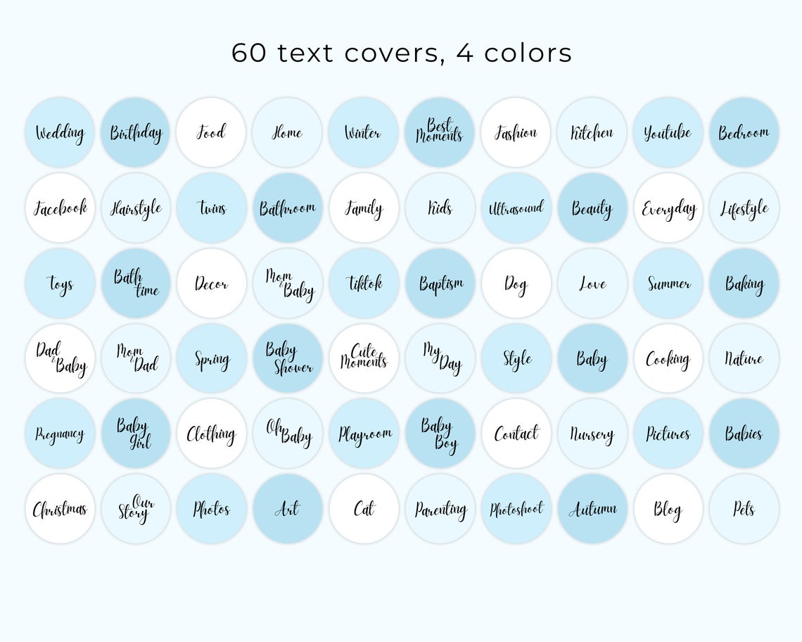 Family Life Instagram Highlight Covers White Boy Baby Blue - Etsy