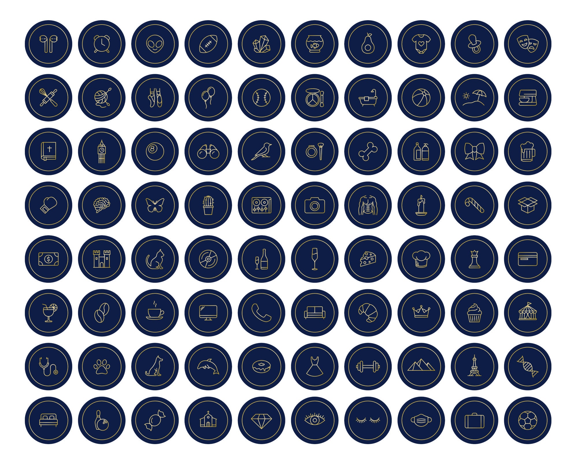 1000+ Instagram Highlight Covers, Icons Pack, Minimalist 