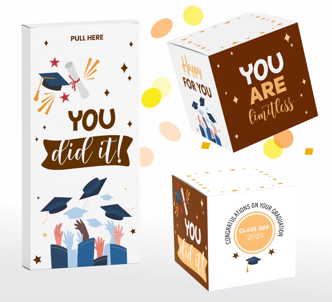 Graduation 2024 Exploding Confetti Card, Surprise, Congratulations