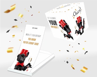 Surprise Exploding Pop up Greeting Card Happy Birthday With | Etsy