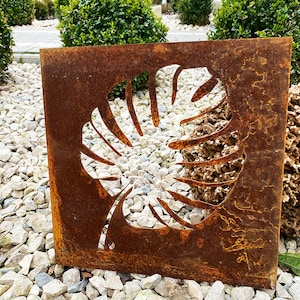 Home decoration & Garden, Monstera leaf made of Corten steel