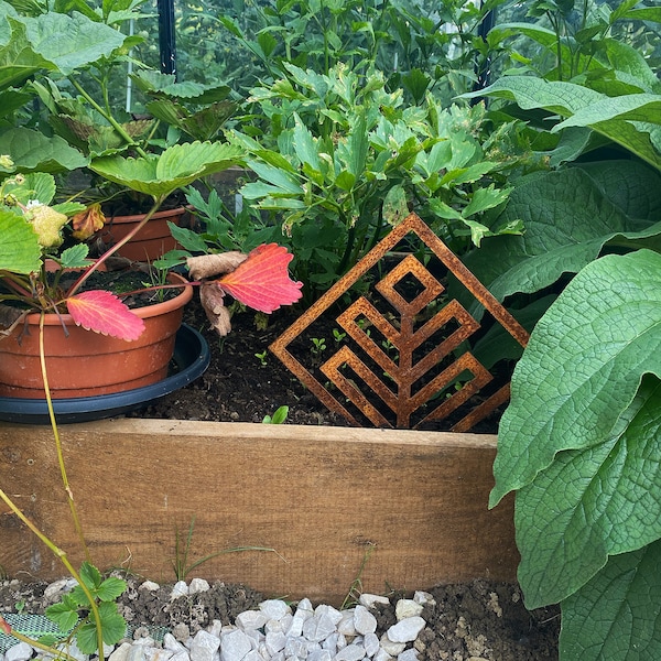 Décoration de jardin en acier Corten